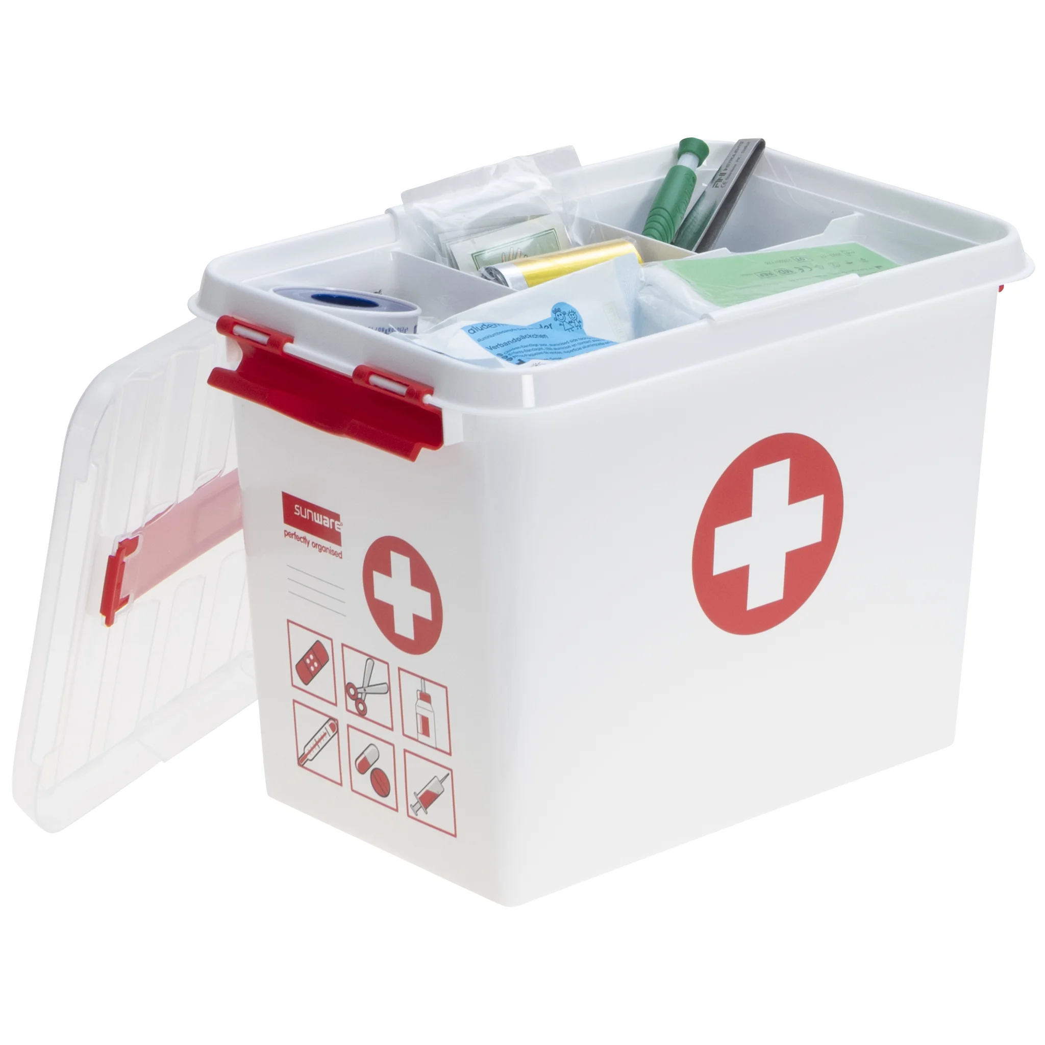 erste hilfe kaster, erste hilfe set, notfallkoffer, medizinische ausrüstung, tragebox