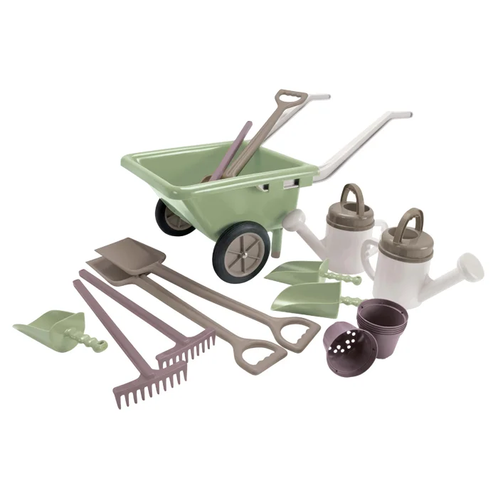 Gartenwagenset, Gartenspielzeug, SetmitWerkzeug, MiniaturGarten, Kunststoff