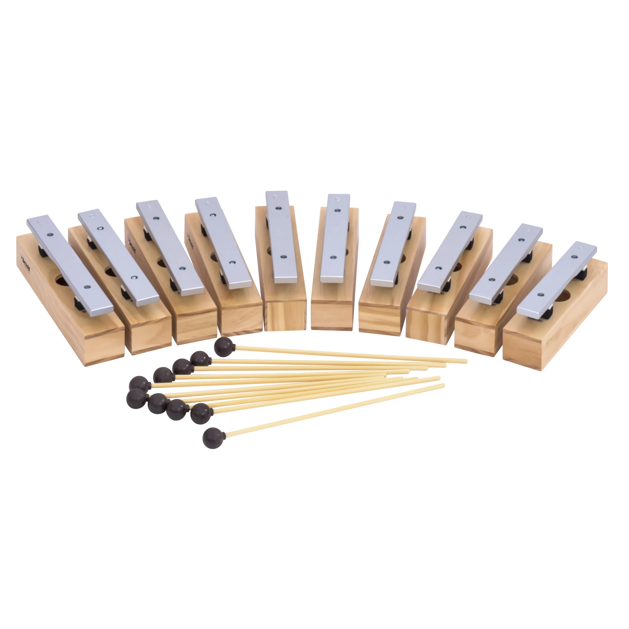 Xylophon, Schlagholz, Holz, Metallplatten, Schlägelset