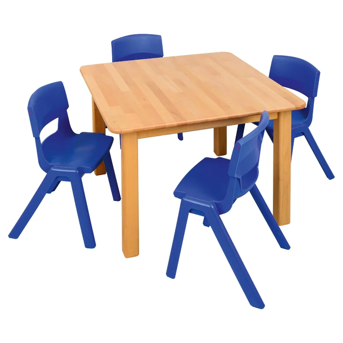 Spar-Set Massiv Eins, Tischhöhe 52 cm, Sitzhöhe 31 cm