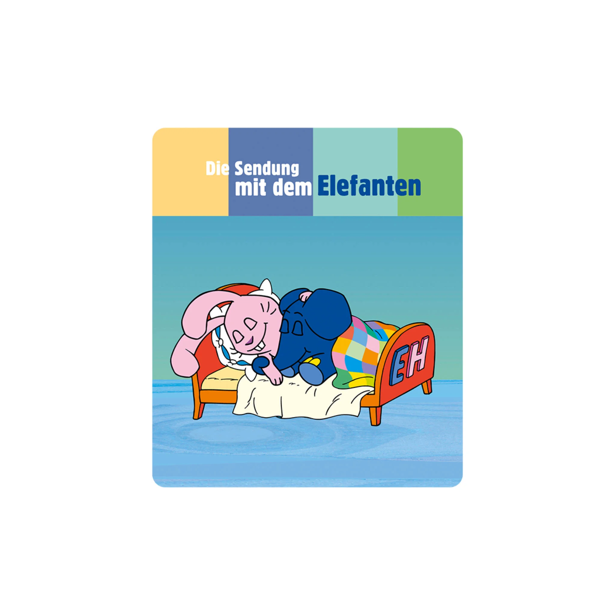 Elefanten, Kuscheltier, Bettwäschestoff, Bettdecke, TV-Sendung-Illustration