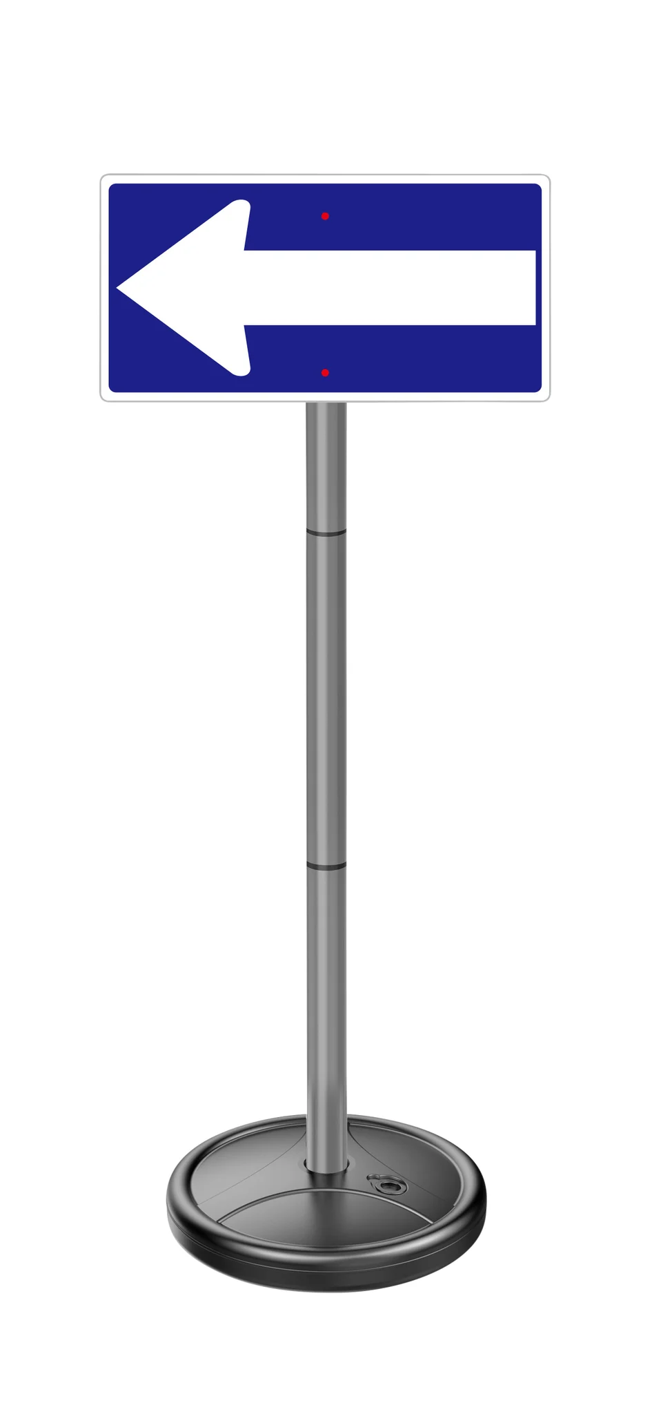 Verkehrszeichen, Richtungsanzeige, Gerät, Ständer, Stellfuß