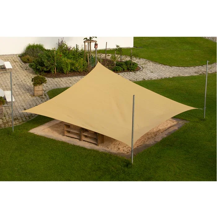 Pavillon, Zelt, Sandfarben, Holzkisten, Schutzhülle?
