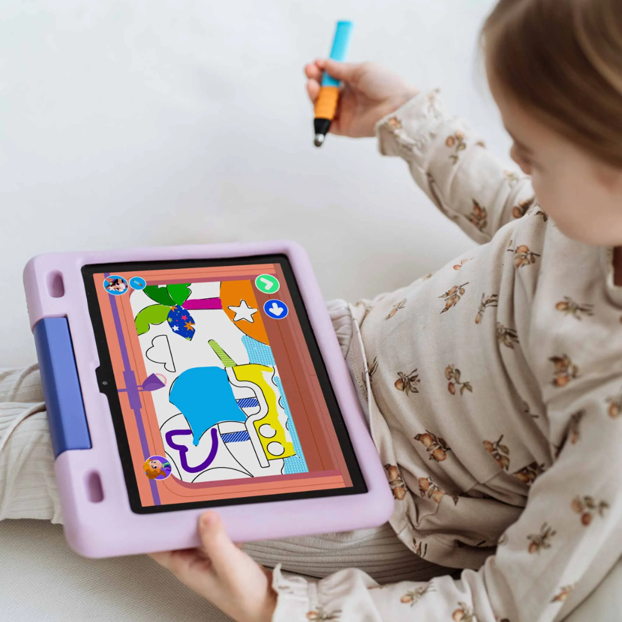 tablet, Kindertablet, Bildschirm, Stift, Farben