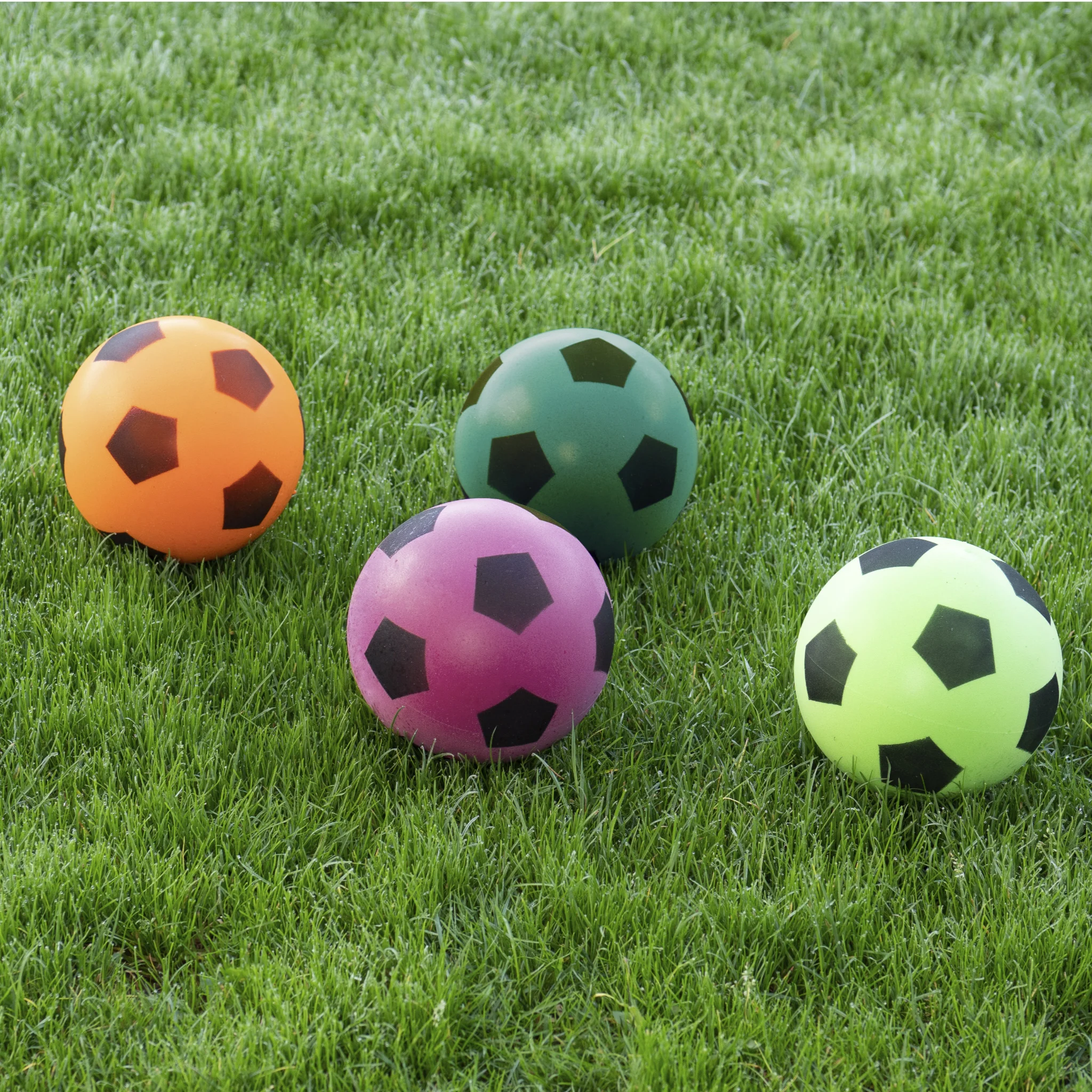 Ball, Fußball Ball, Fußball, bunt, Gras
