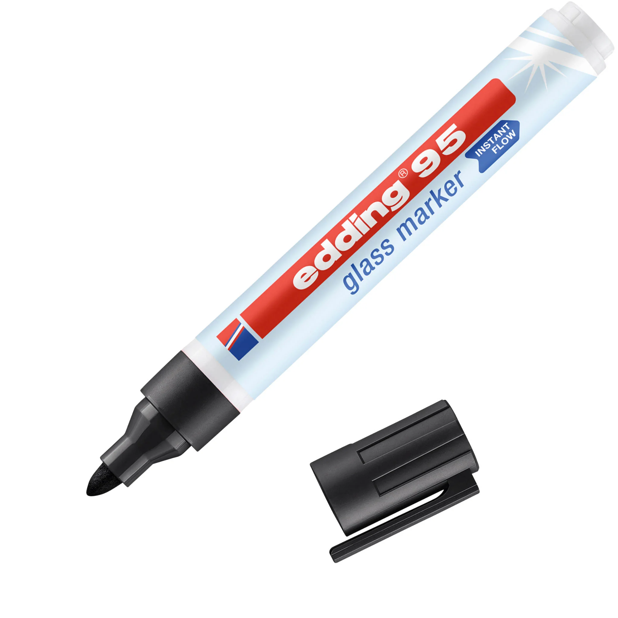 Glasmarker, Glass marker, Wasserfest, Schreibstift, Aufkleberfrei