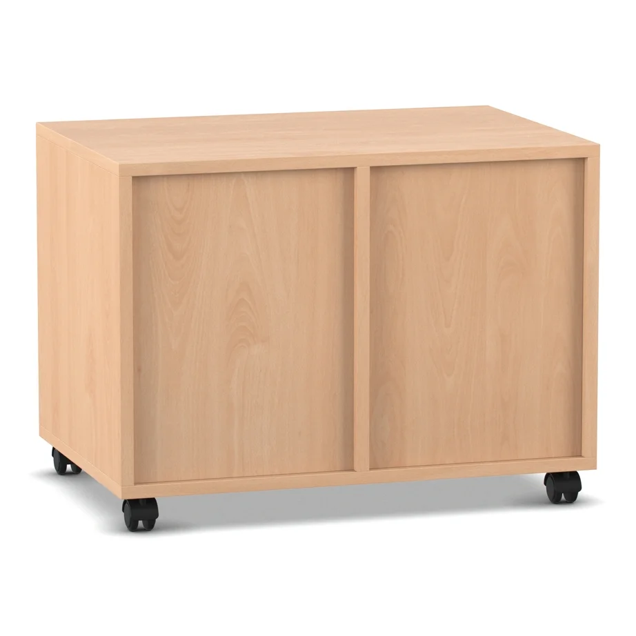 Schrank, Wohnzimmer, Holzoptik, Rollwagen, Schrank mit Rollen