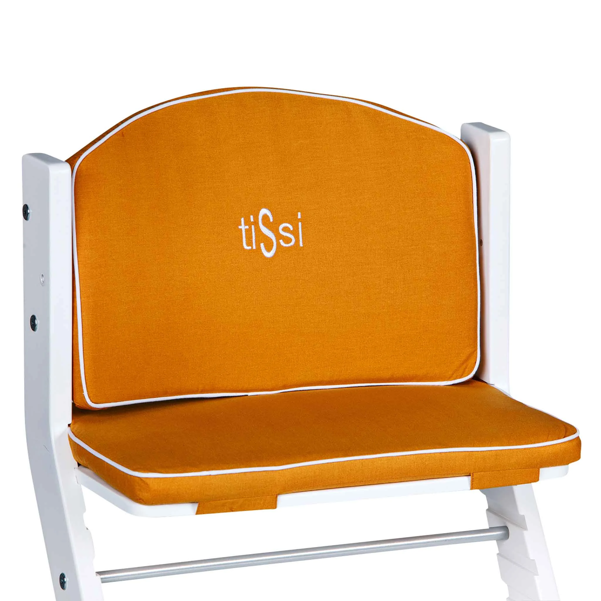 stuhl, stuhlpolster, orange, polsterbezug, tissi