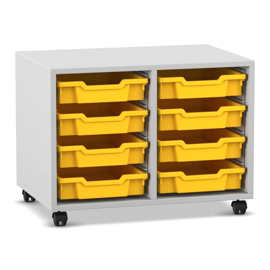 Werkzeugwagen, Schubladenschrank, Rollwagen, Aufbewahrung, Gelb Schubladen