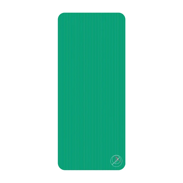 Yoga mat, Exercise mat, Green, Ridges, Rounded corners