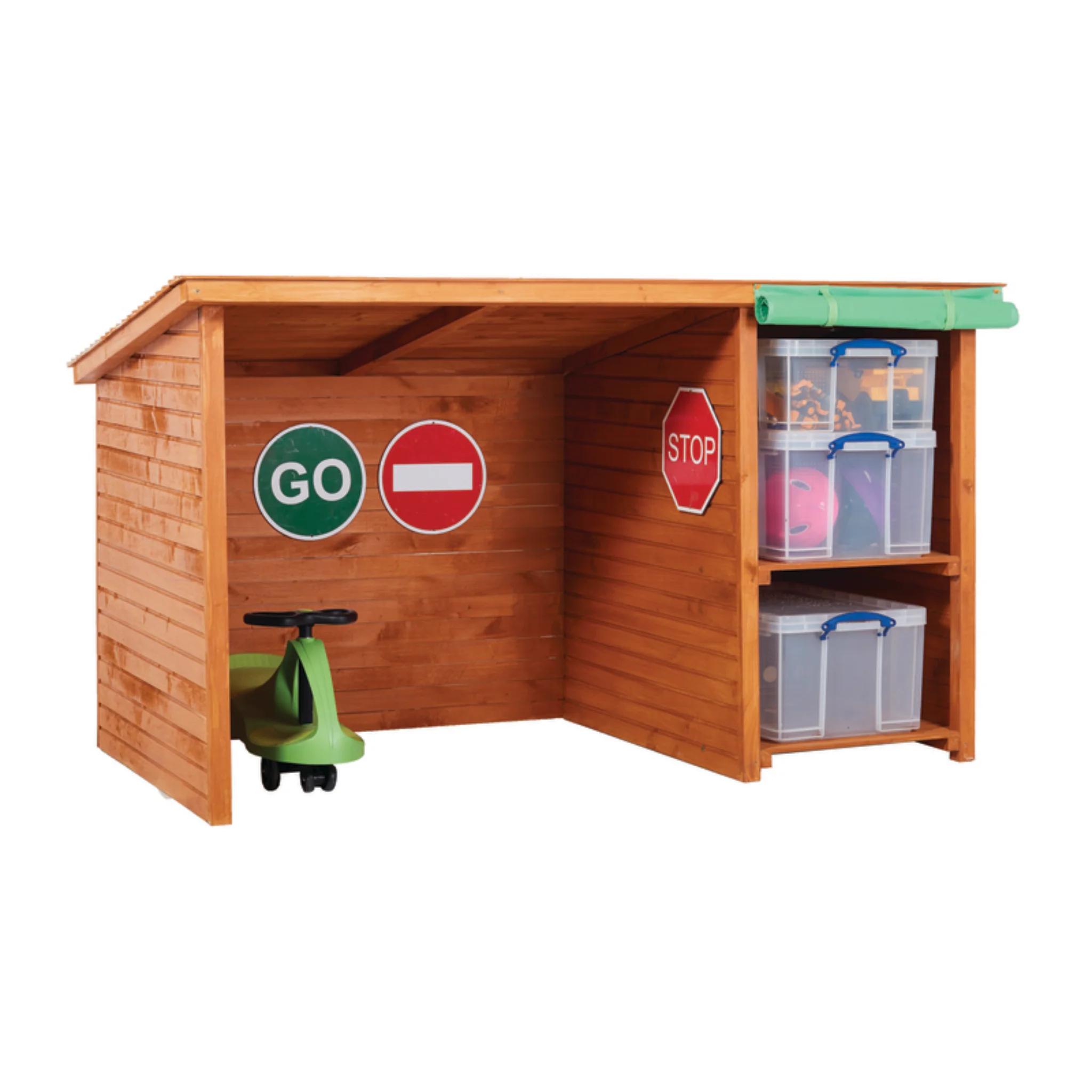 Holz-Schuppen, Spielzeuggarage, Kindergarten-Spielzeug, Schild-Dekoration, Aufbewahrungstrage