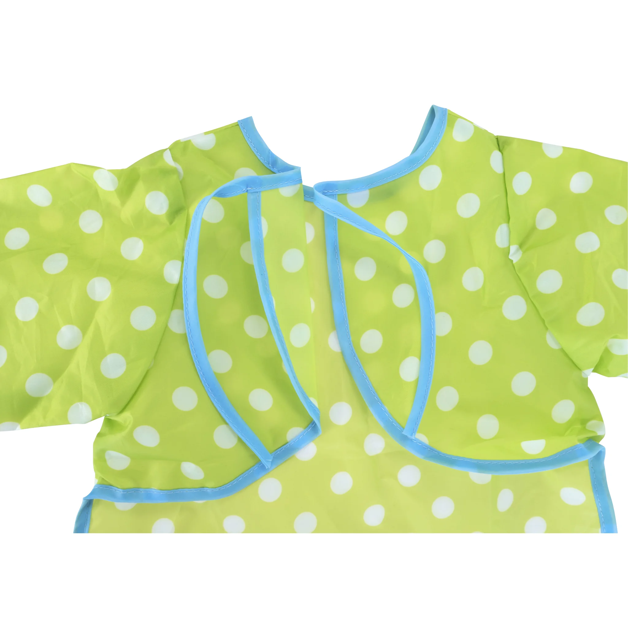 Polka dot, Lemon green, Bib, Soft fabric, Childrens apron