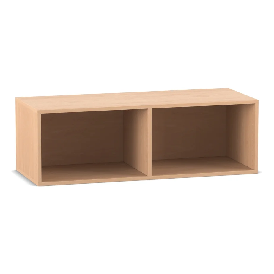 Aufsatzregal, 41,1 x 126,4 cm, Buche hell