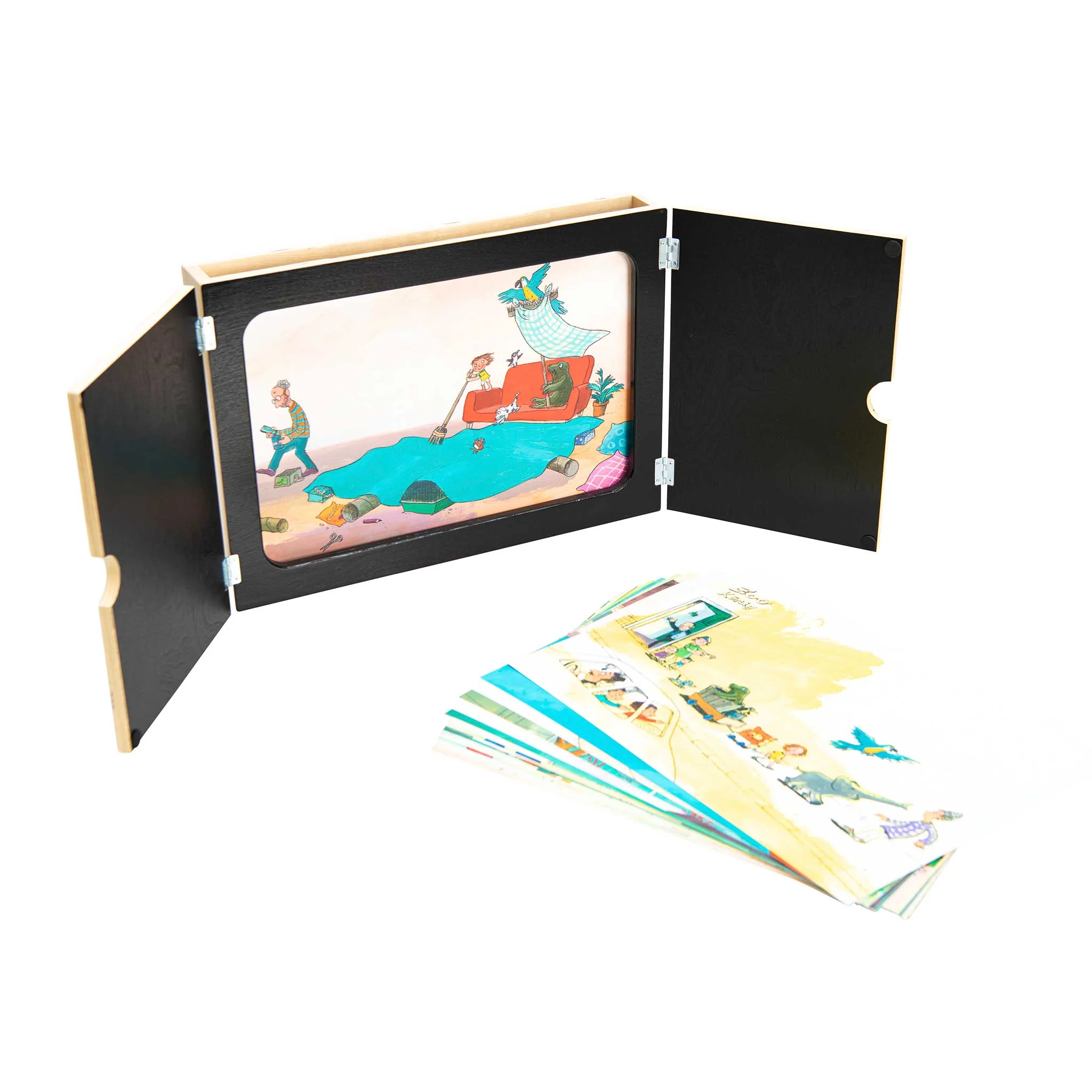 Kinderbuch, Pop-up Karte, Illustrationen, Hundertwasser, Farbenvielfalt