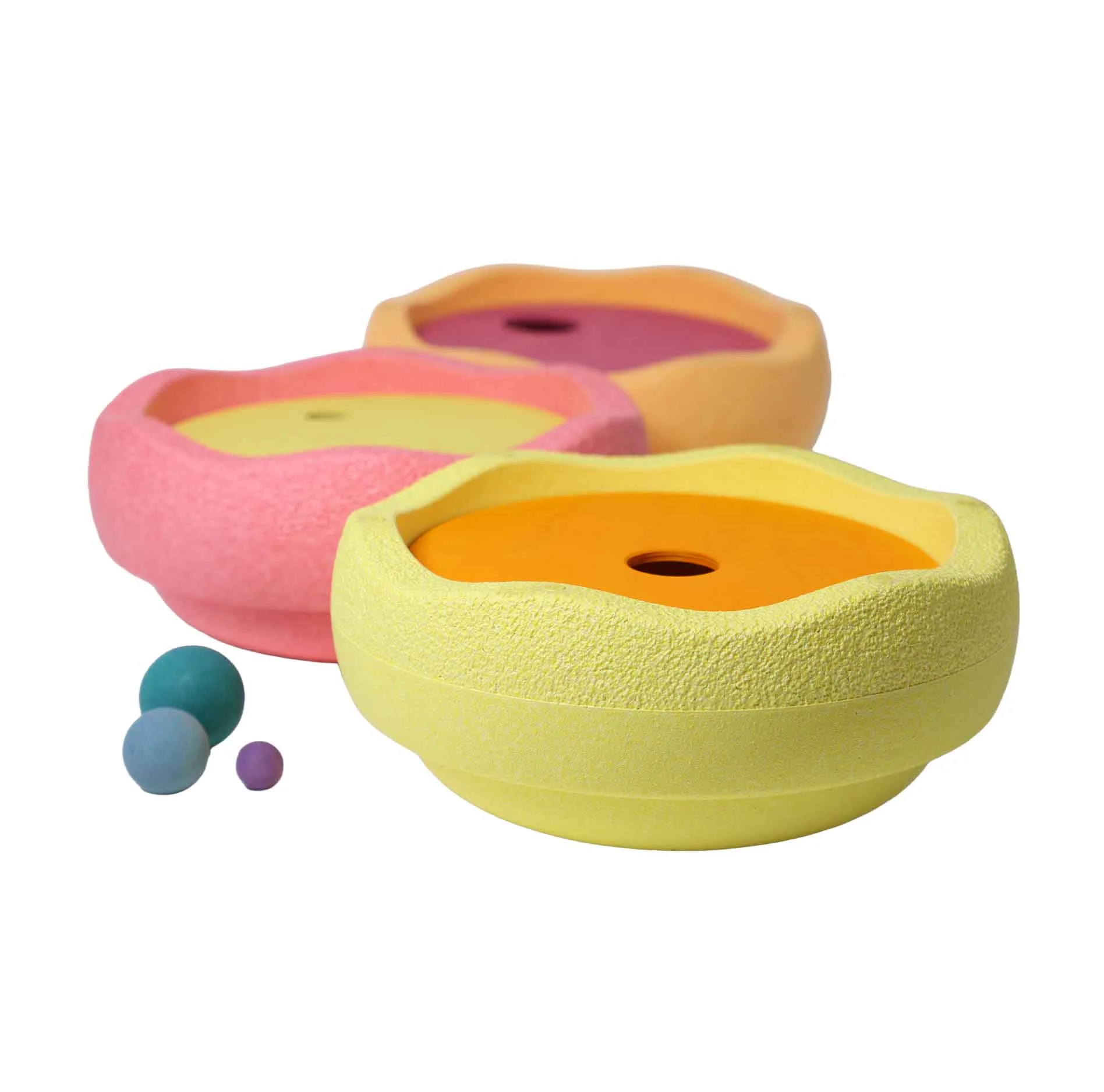 Schaumstoffschalen, bunt, Schale, Set, texturiertes Schaumstoff