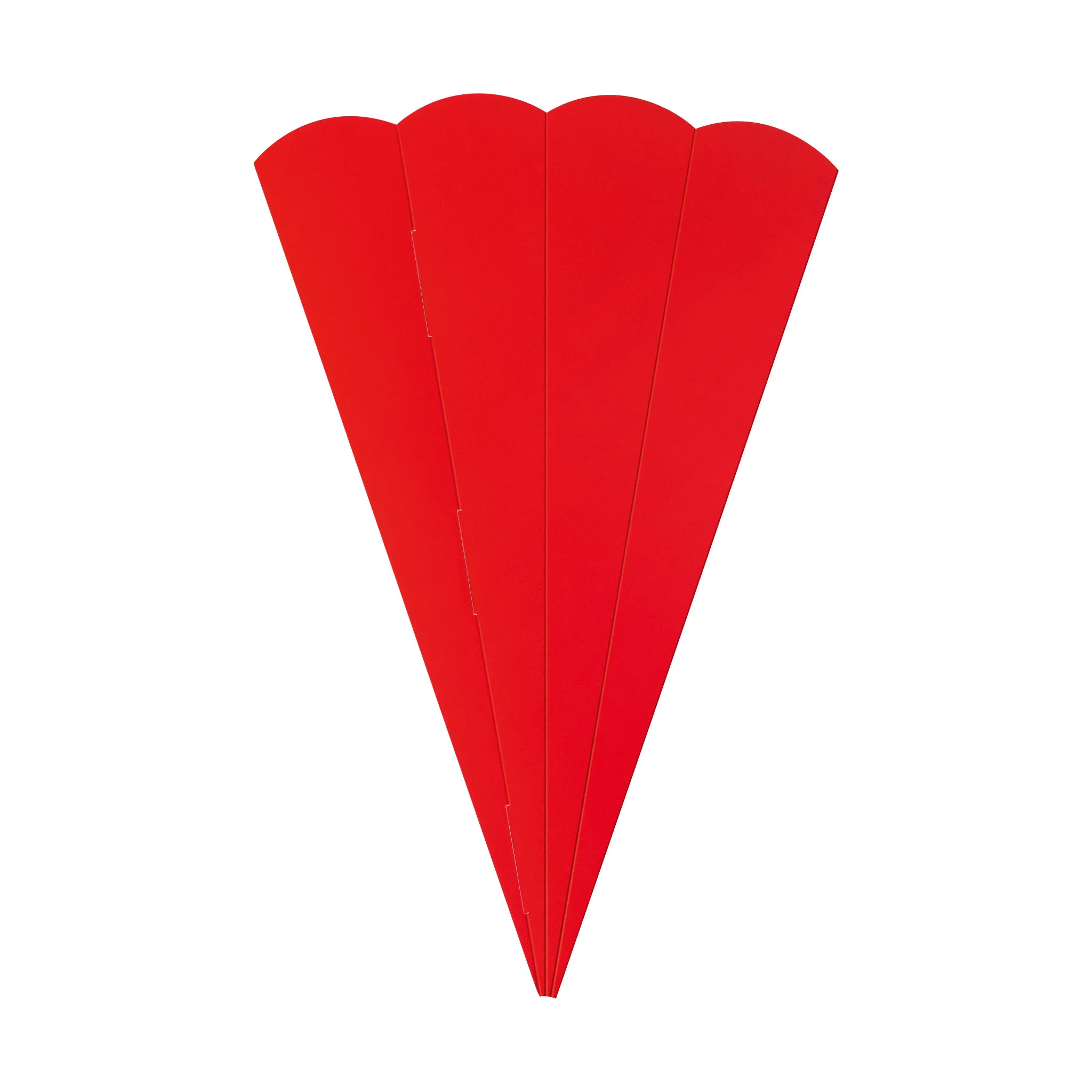 uten, fahnenform, papier, rot, drucken