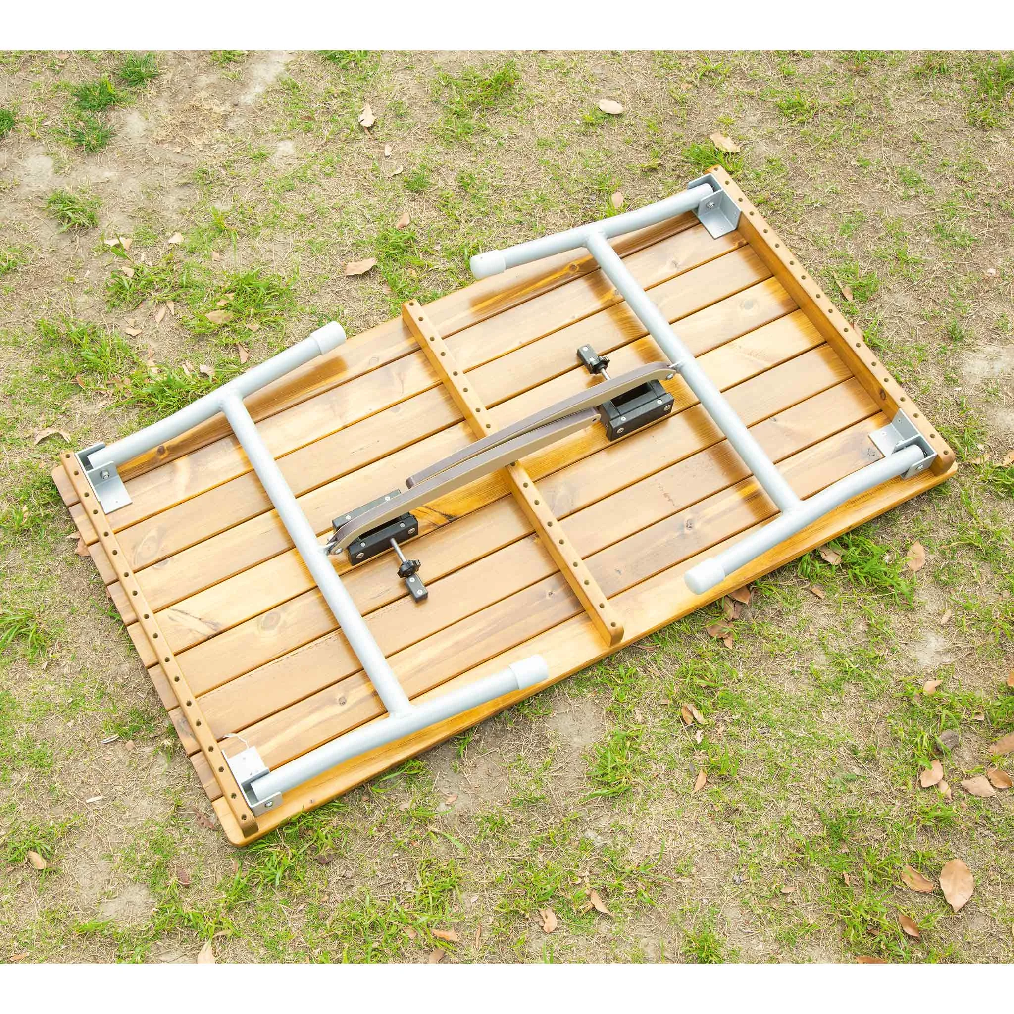 Paddleboard-Träger, Faltbarer Rahmen, Holzplattform, Metallhalterung, Outdoor-Ausrüstung