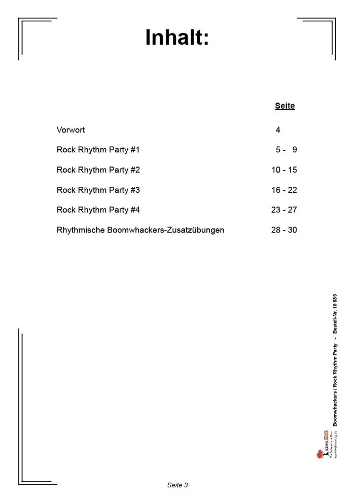 Rock, Rhythm Party, Zusatzübungen, Rhythmic, Rock Rhythm