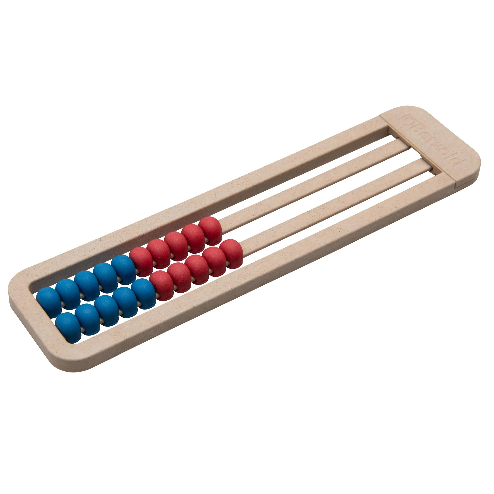 Satzel-Glieder, Abakus, Rechenhilfe, Material: Holz, Farben: Rot Blau