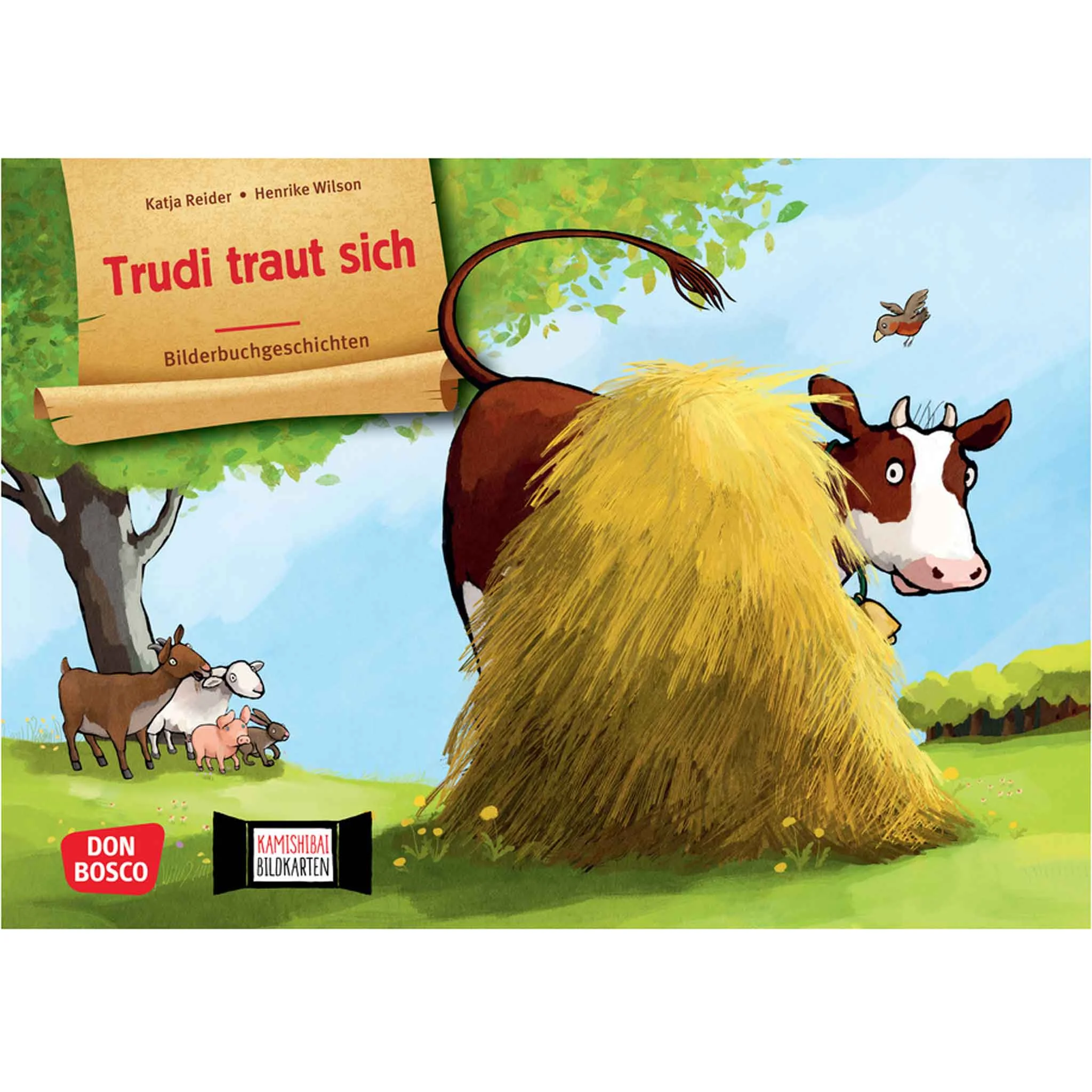 Kamishibai Bildkarten, Trudi traut sich.