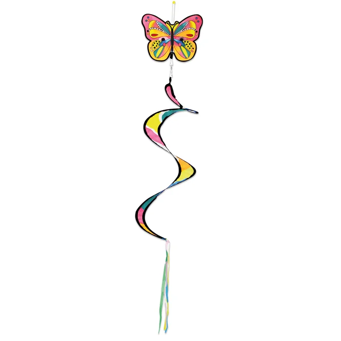 Schmetterling-Deko, Windspiel, Papierband, Bunt, Kinderdeko