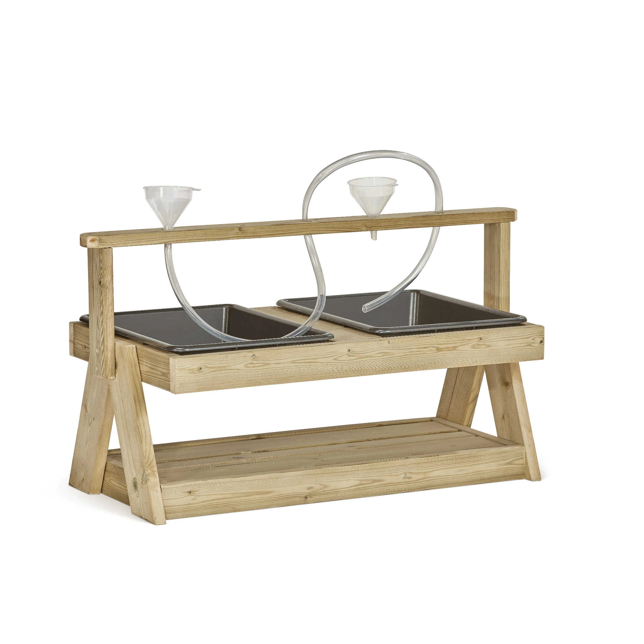 Holzwerkstatt, Doppeltopf, Metallschale, Lampe?, Werkbank