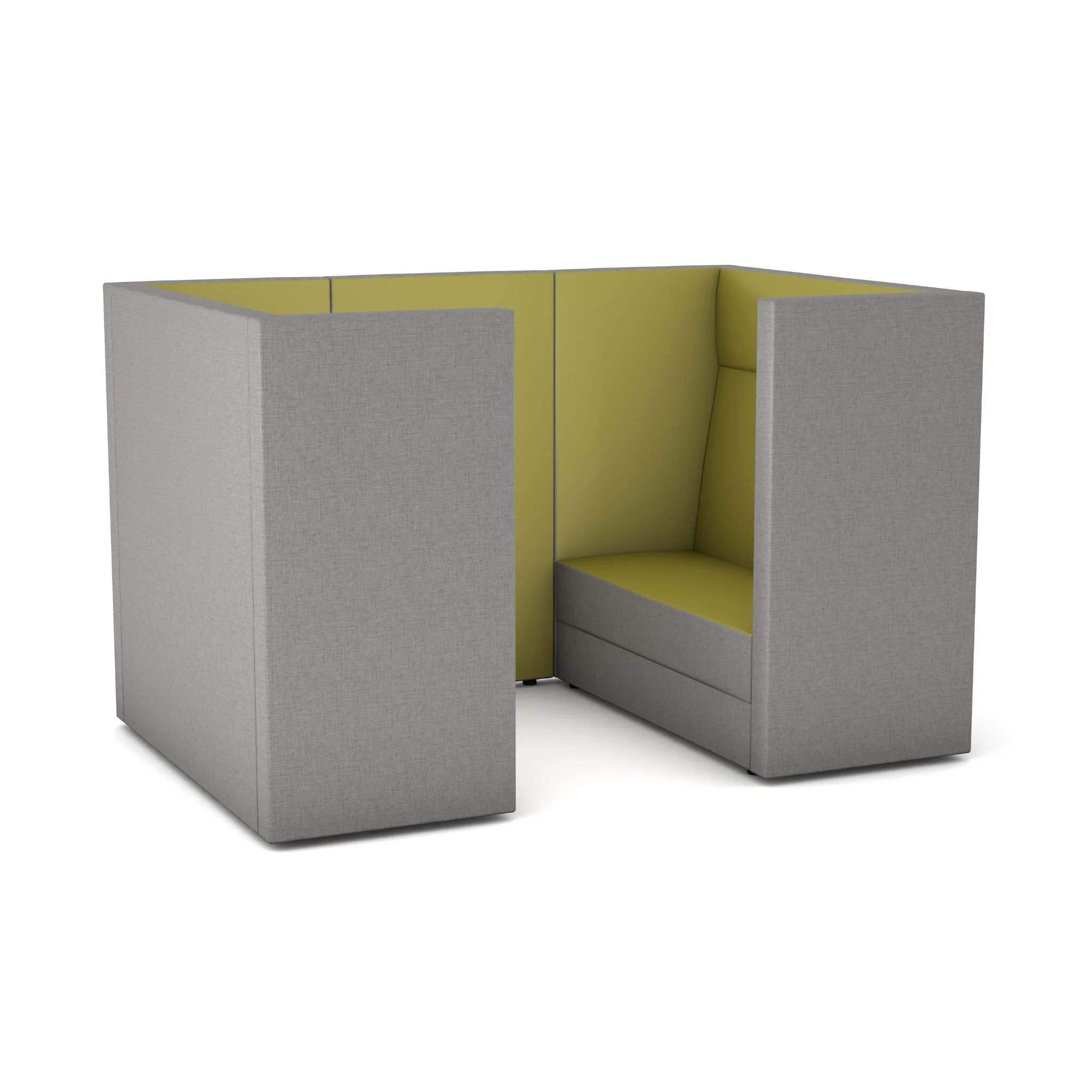 Sitzbank, Sofa-Ecke, Grau, Stoff, Kasten-Ecke