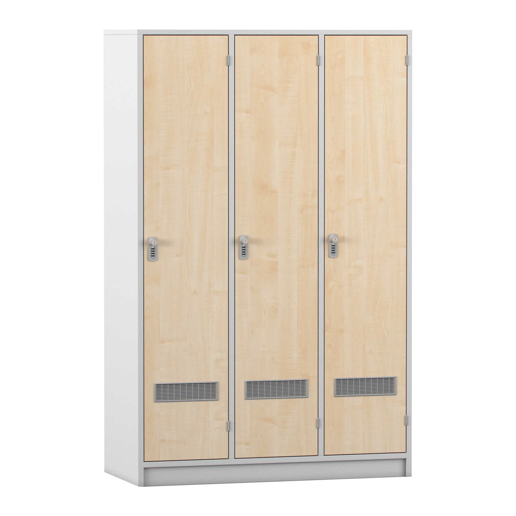 Schrank, Holzoptik, Lüftungsgitter, Schiebetüren