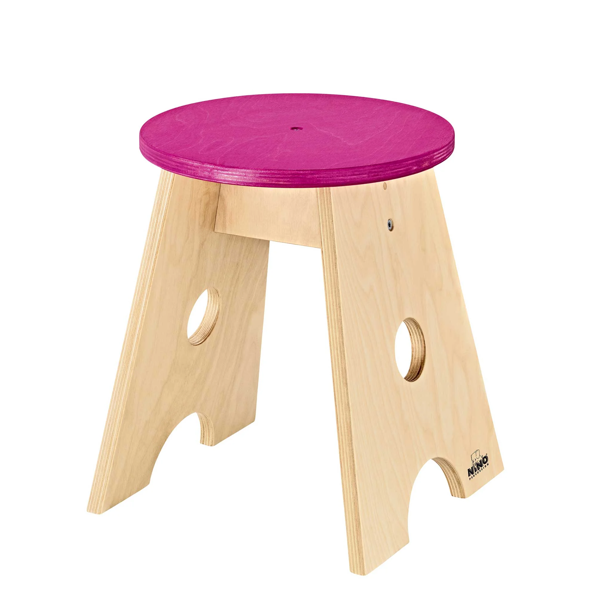Step Stool, Holzstuhl, Rosa Deckel, Kindermöbel, Puzzle-Ausschnitt