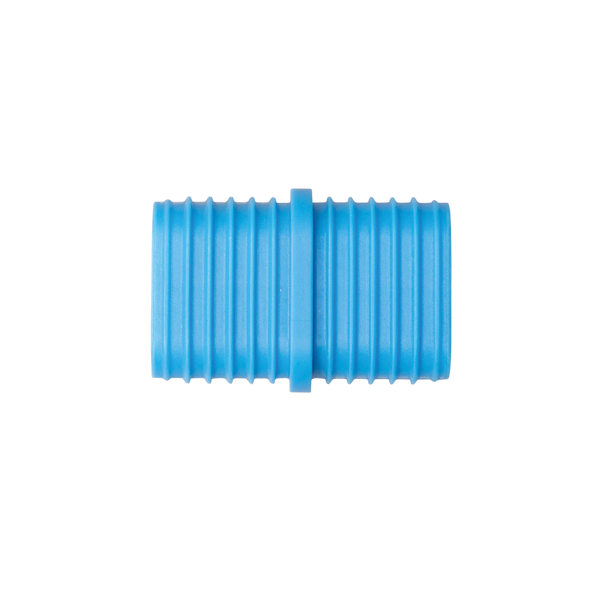 Gummiadapter, Schlauchanschluss, blau, Rippenstruktur, Adapterteil