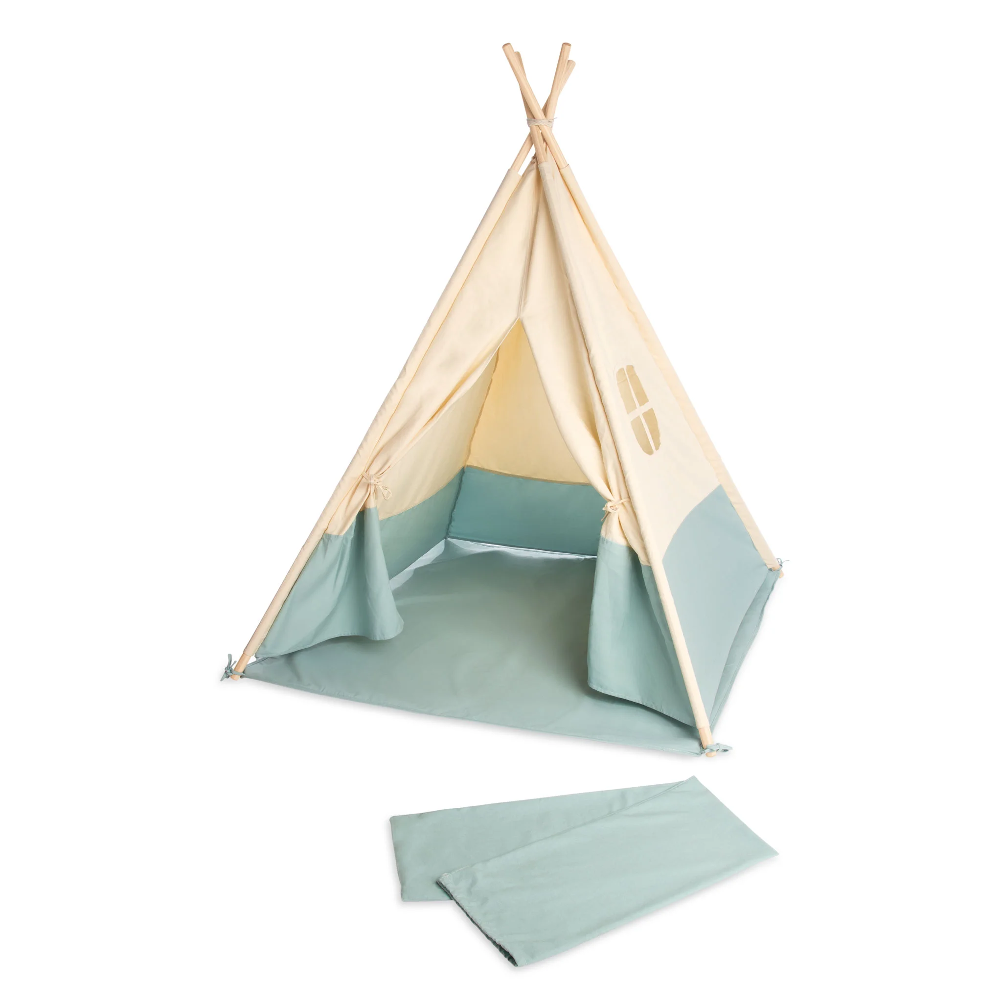 Tipi, Spielzelt, Kinder, Holzgestell, Tagesdecke