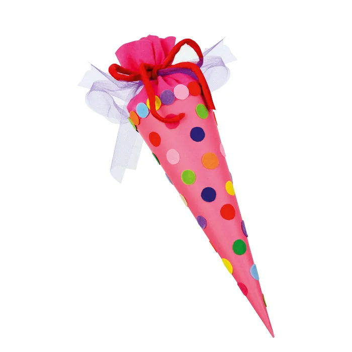party cone,  konfettikonus, wrap cone, geschenkekegel, punkte