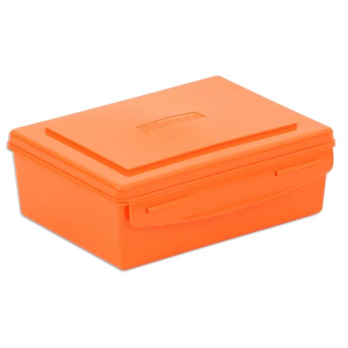 Plastikbox, Werkzeugkasten, orange, Aufbewahrungsbox, Clippverschluss
