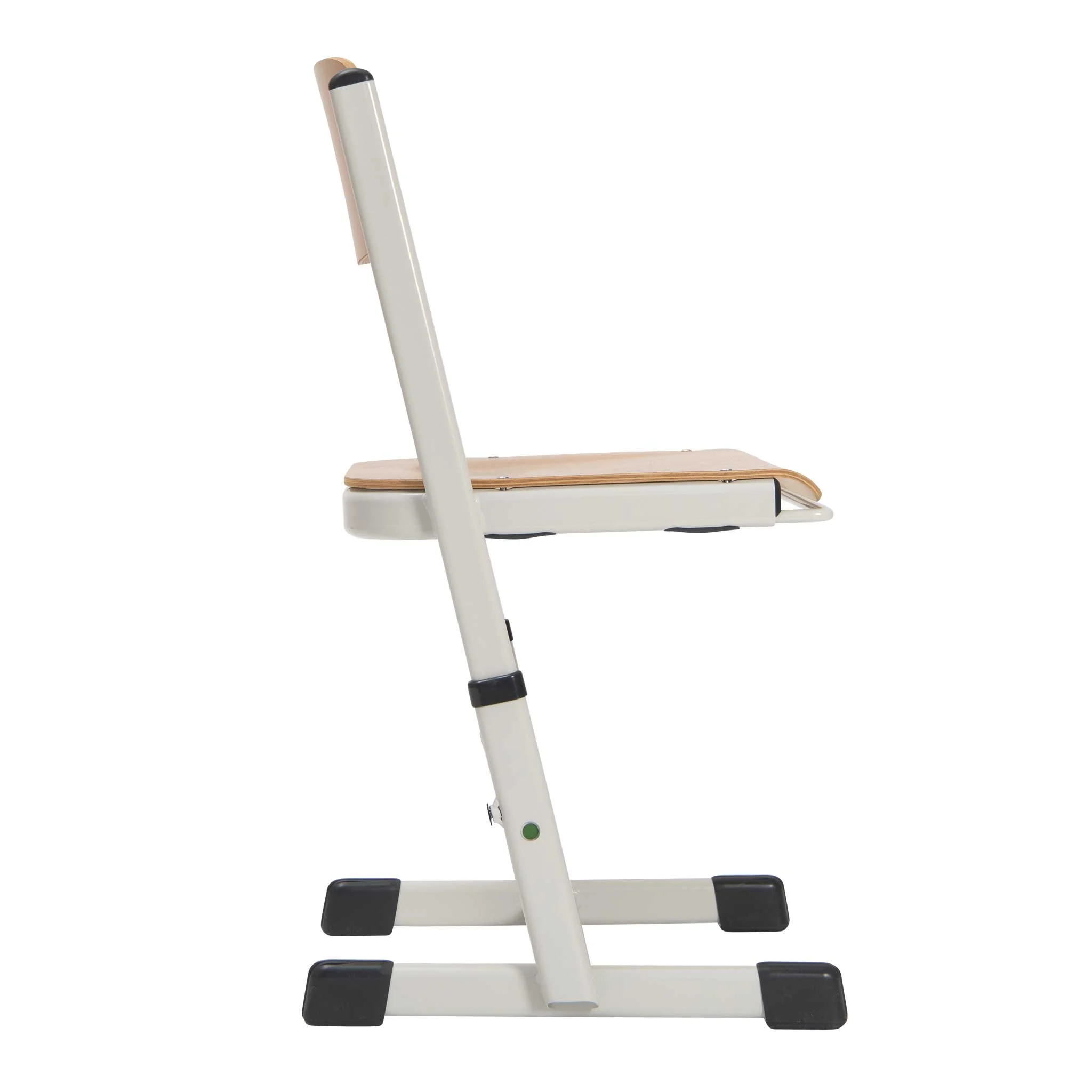 Kinderstuhl, Hocker, Holzleder, Beige, Kunststoff