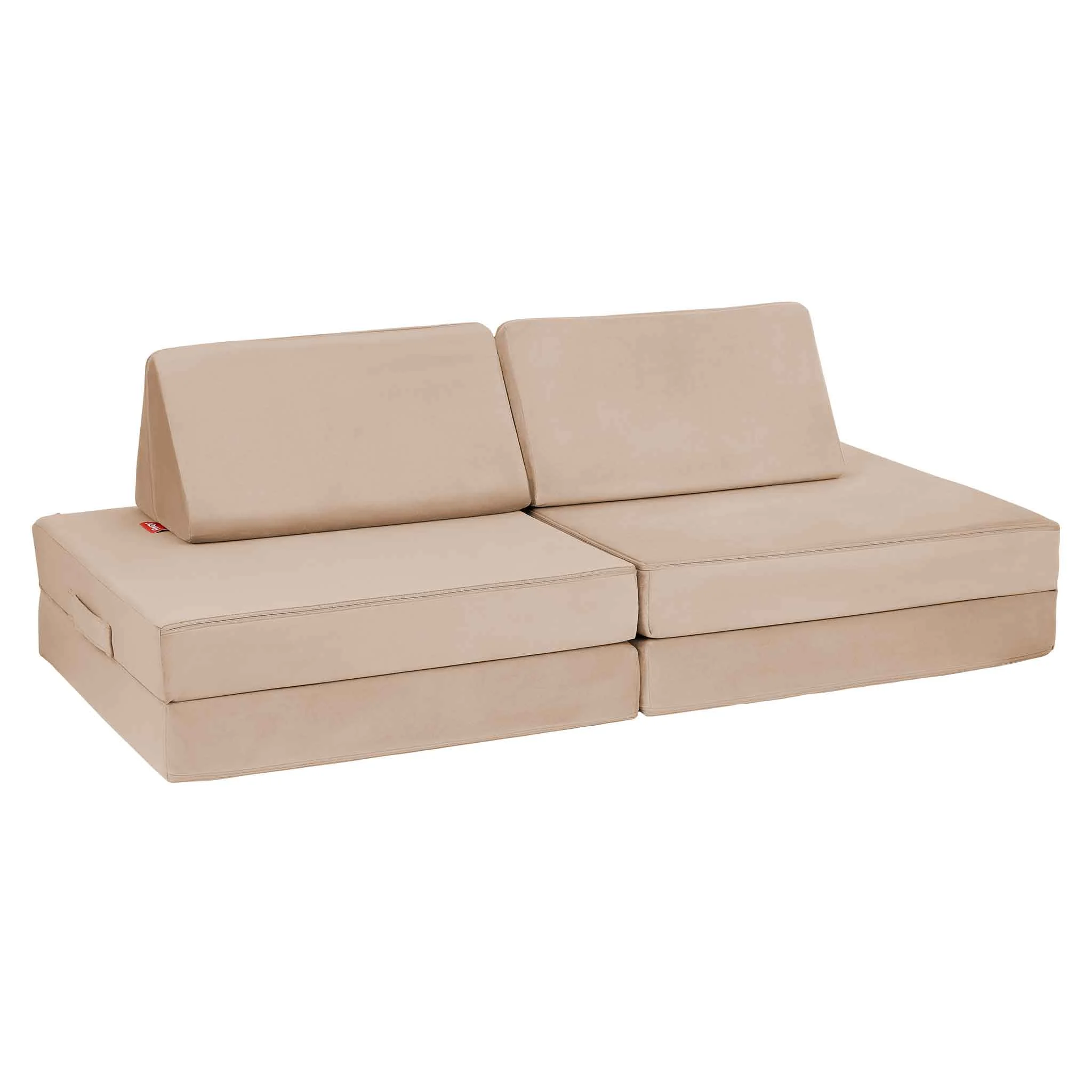 Sofa, Ecksofa, Beige, Sitzbank, Kunstleder
