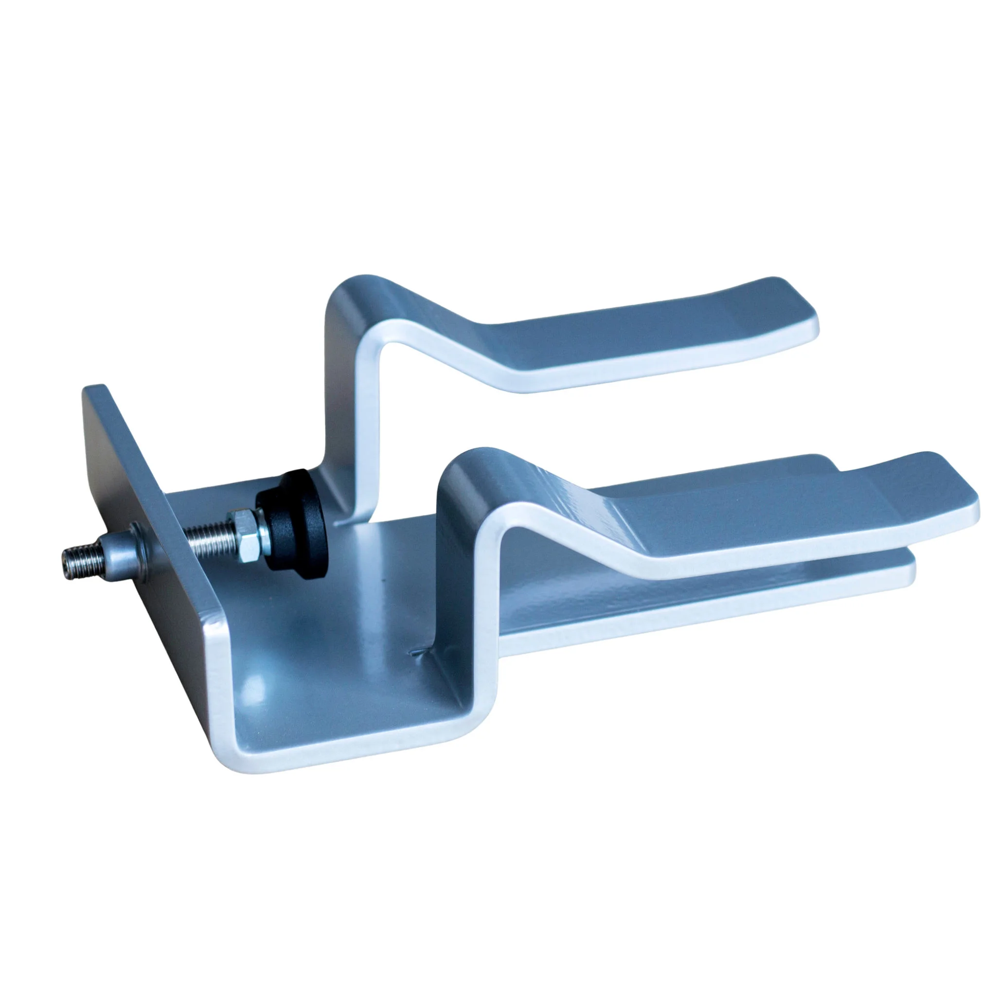 haltehalter, wandhalter, metall, eisen, schwarz-alu