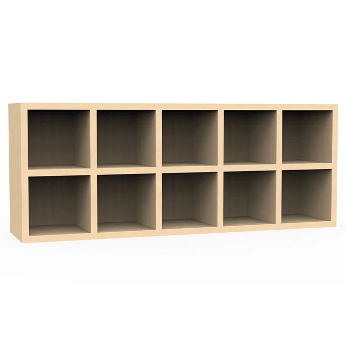 Flexeo® Garderoben-Hängeregal Armadio, Tiefe 23 cm, Breite 100 cm, Buche hell