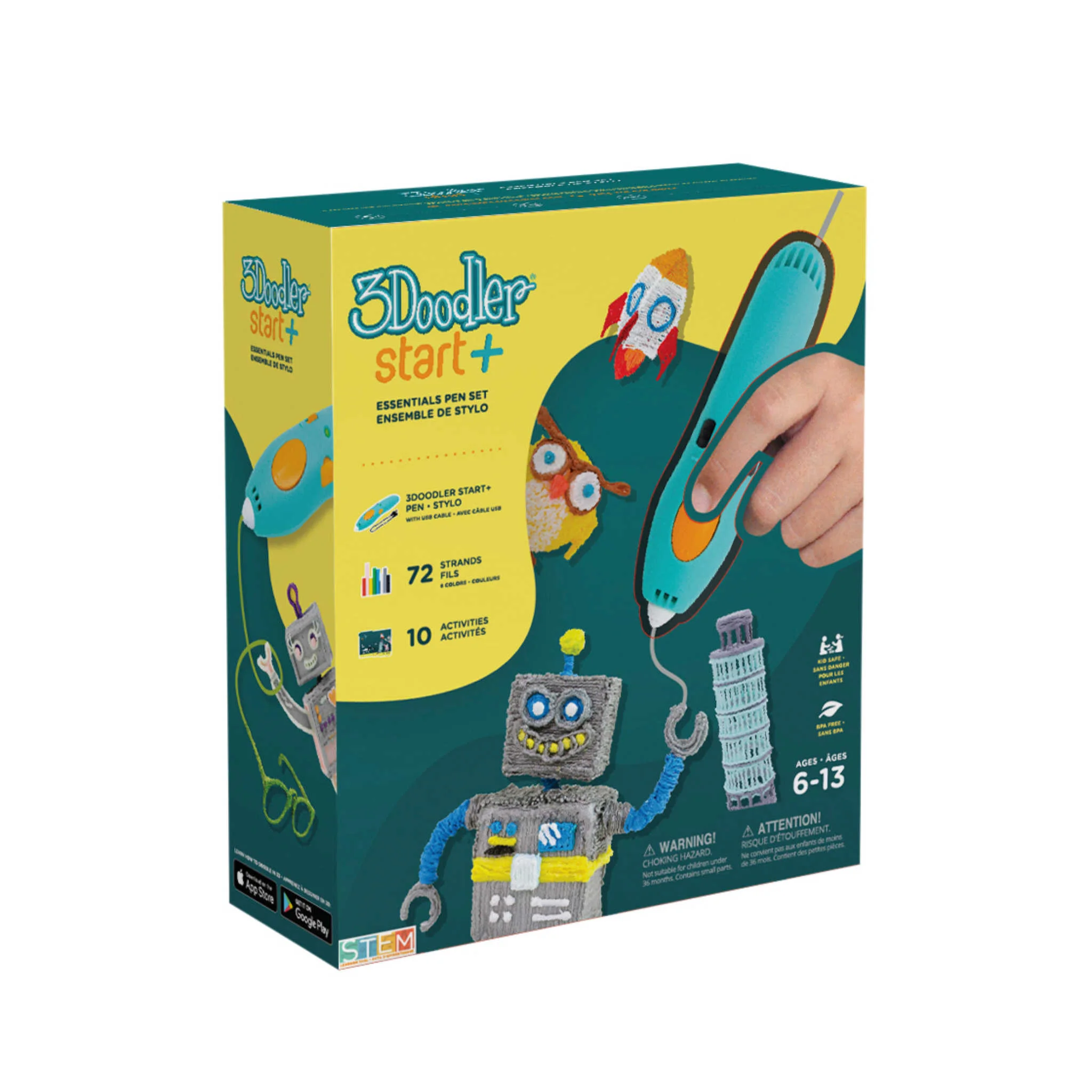 3D-Doodle, Start+, Stift-Set, Kreativitäts-Set, STEM-Spielzeug