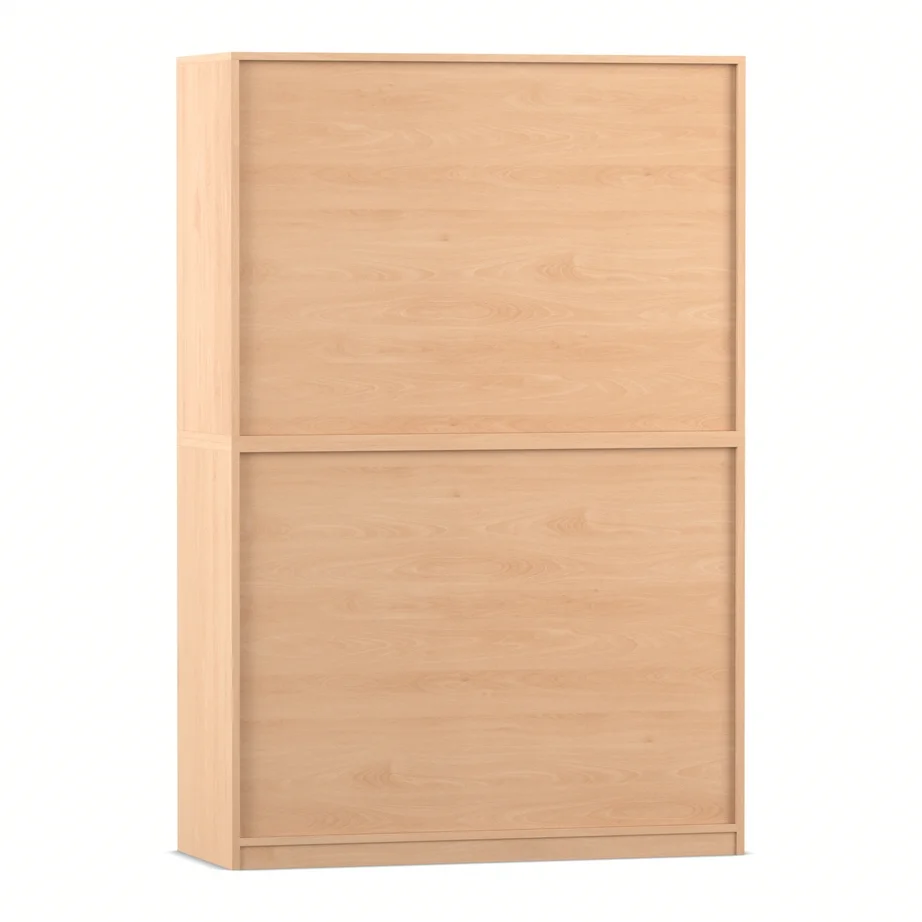 Holzschrank, Schrank, Regal, Zweikopfelschrank, Naturholz