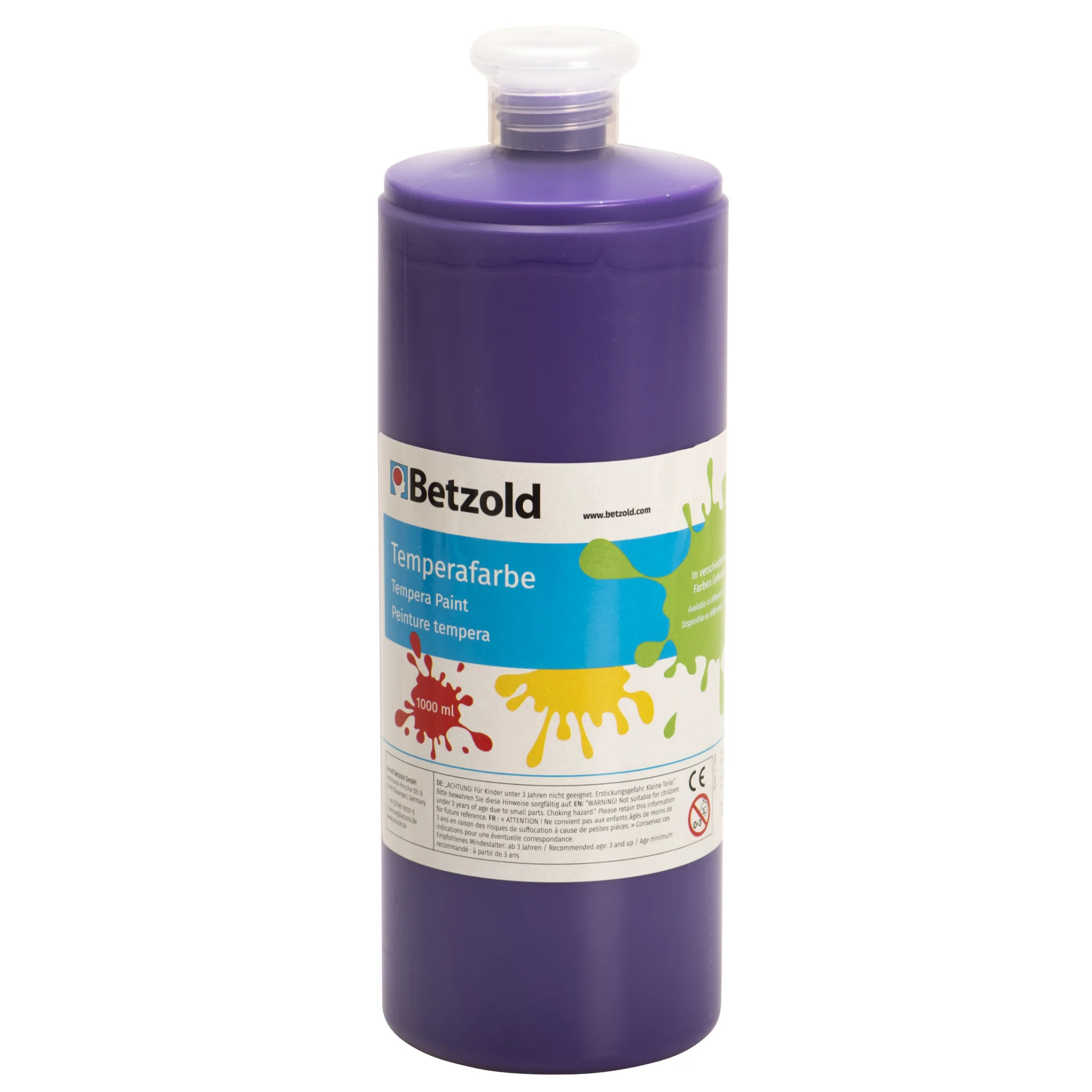 Tempera, Farbflasche, Kunstfarbe, Lila, 1000 ml