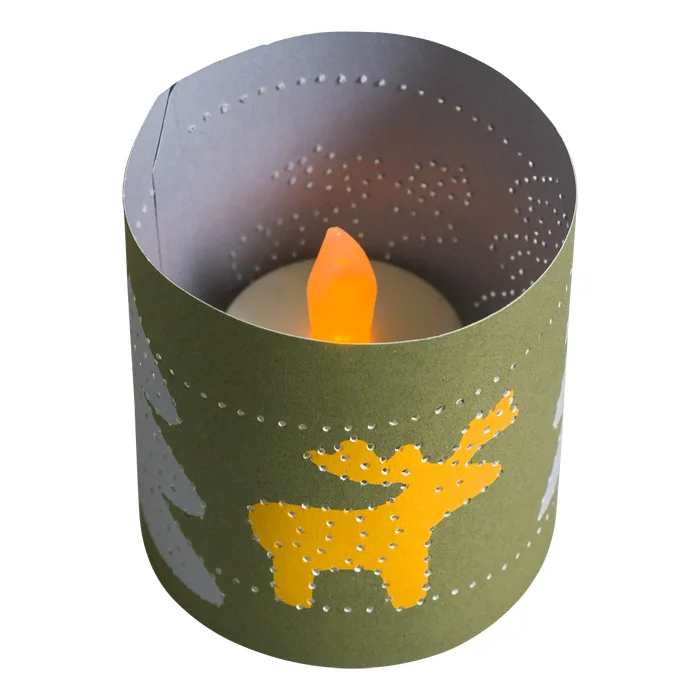Prickel-Windlichter Weihnachten