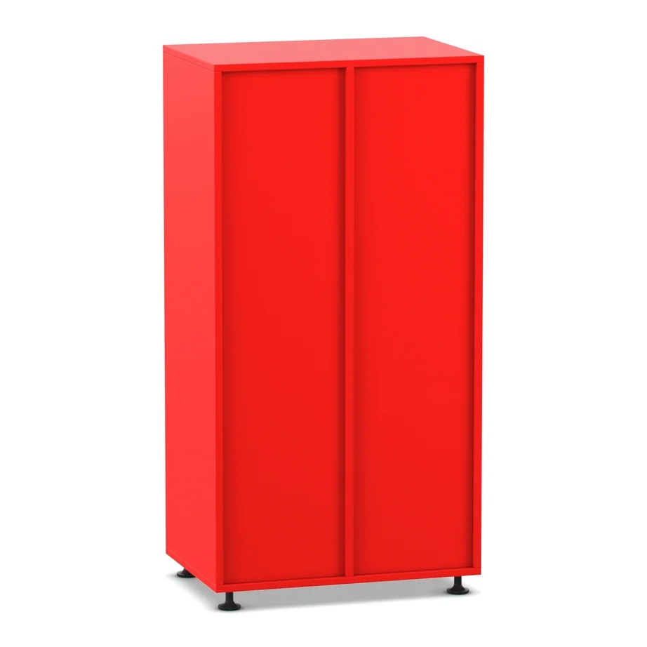 Schrank, Roter Schrank, Einlegeboden, Schuhschrank?, Minimalistisch