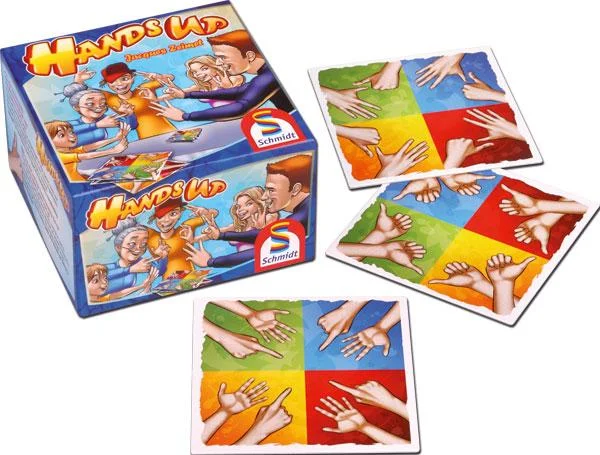 Handspiel, kooperatives Spiel, Farbblöcke, Kartenspiel, Mehrspieler