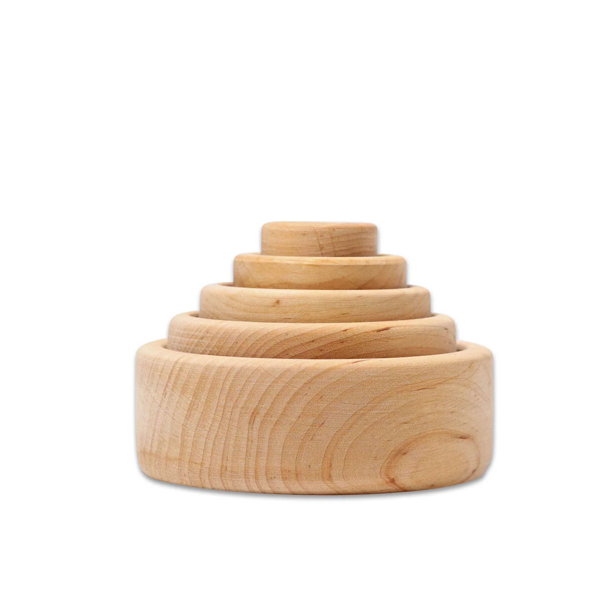 Holzspielzeug, Stapelturm, Holz, Naturholz, Kleinkindspielzeug