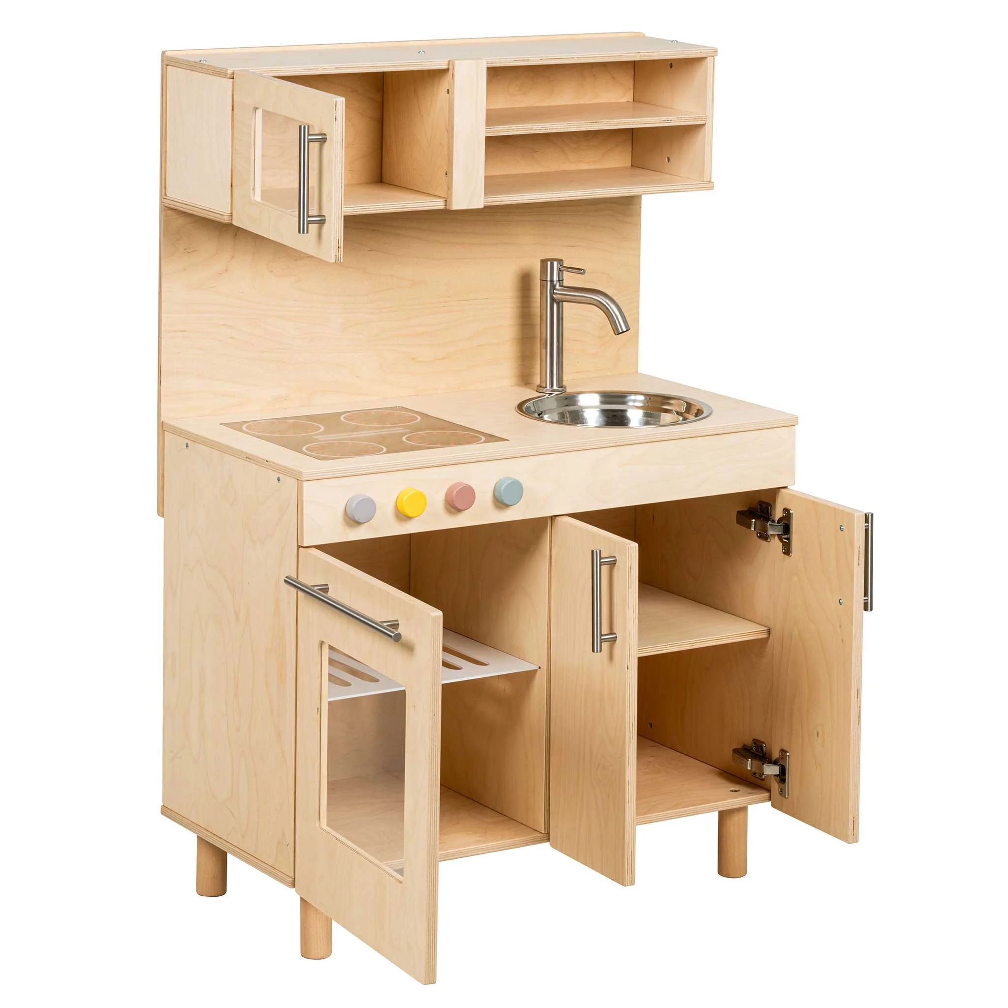Holzküche, Kinderküche, Spielküche, Spieltisch, Holzmöbel