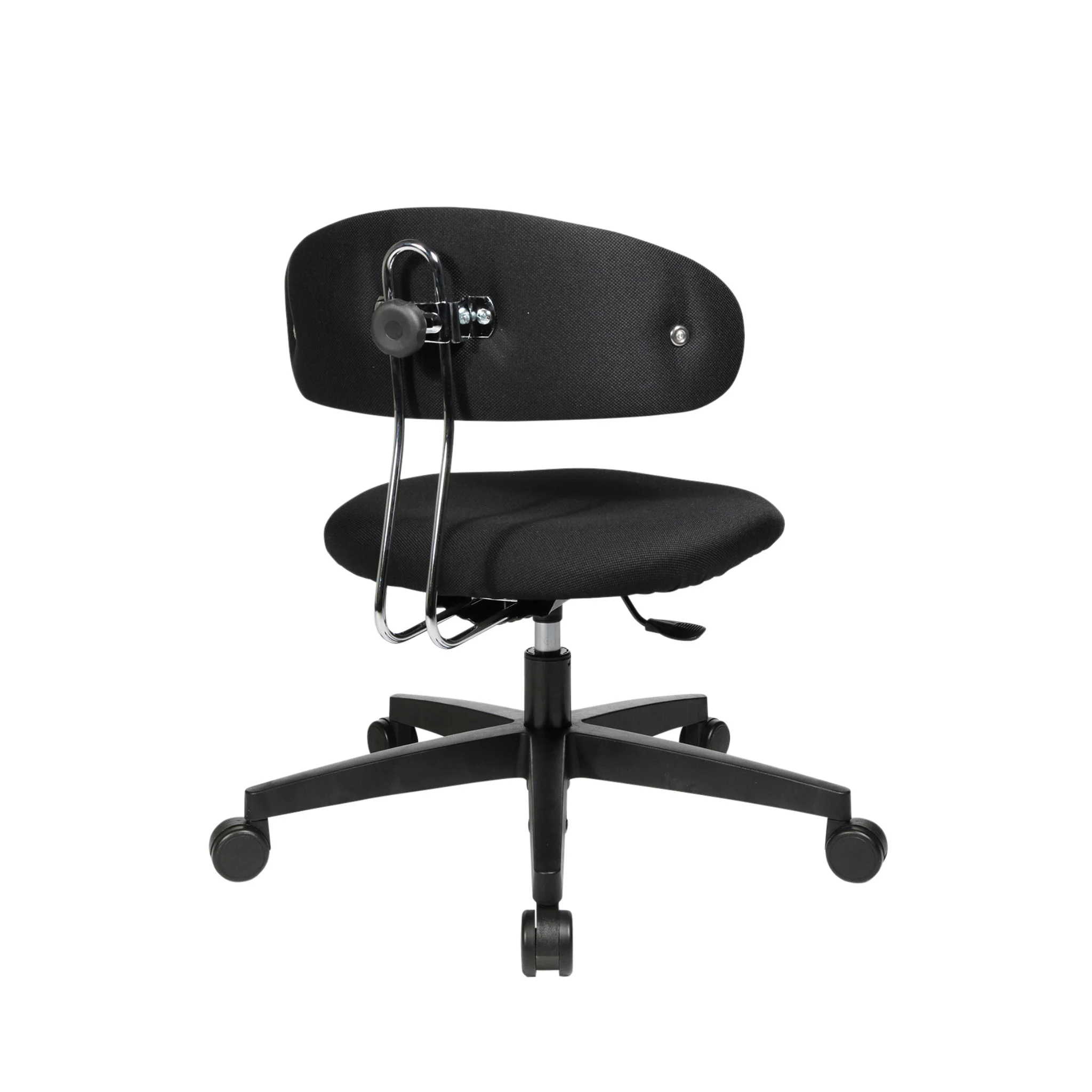 Arbeitsstuhl, Schreibtischstuhl, Schwarz, Rollenbasis, Polsterstuhl
