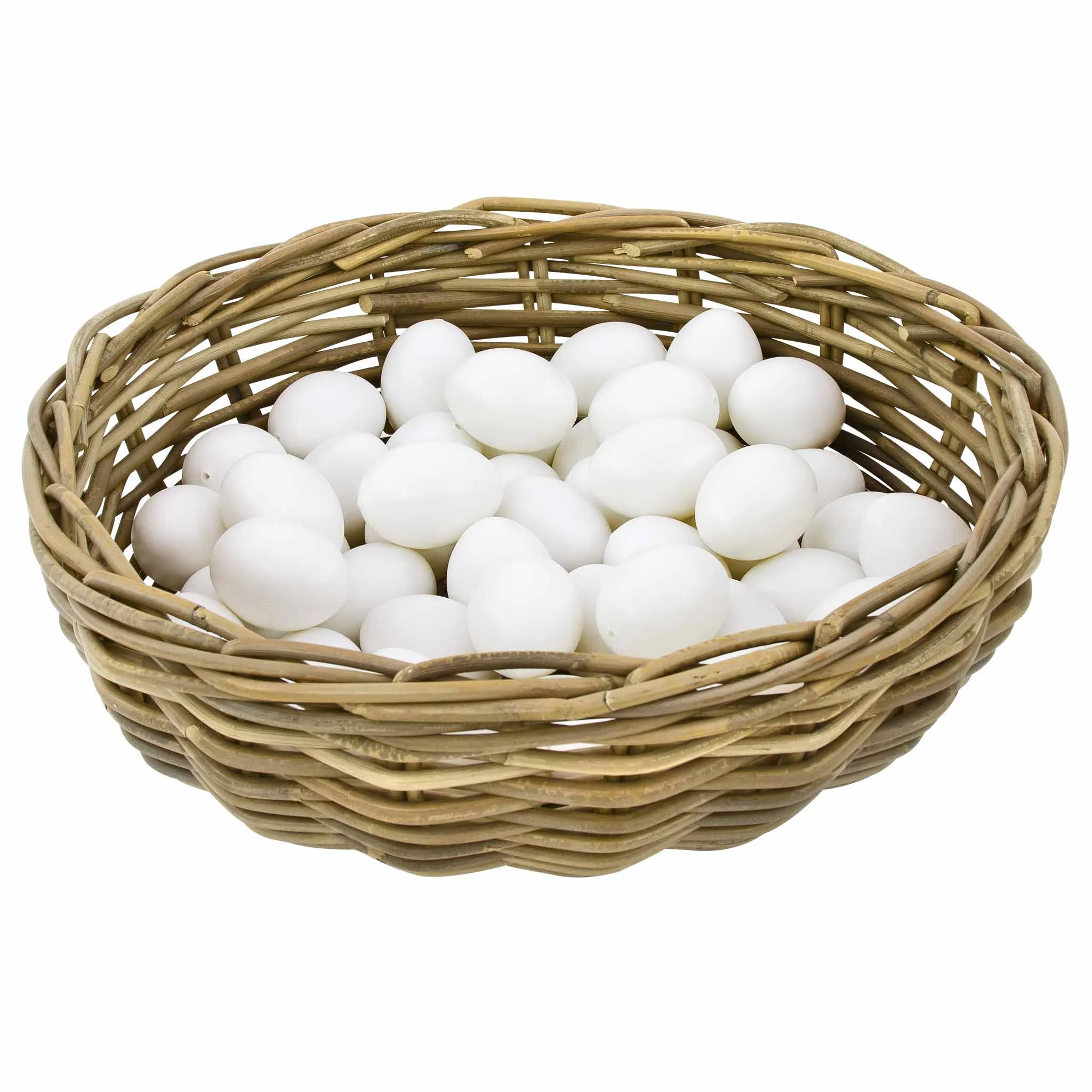 eier, korb, weiß, korb aus wicker, küchenzubehör