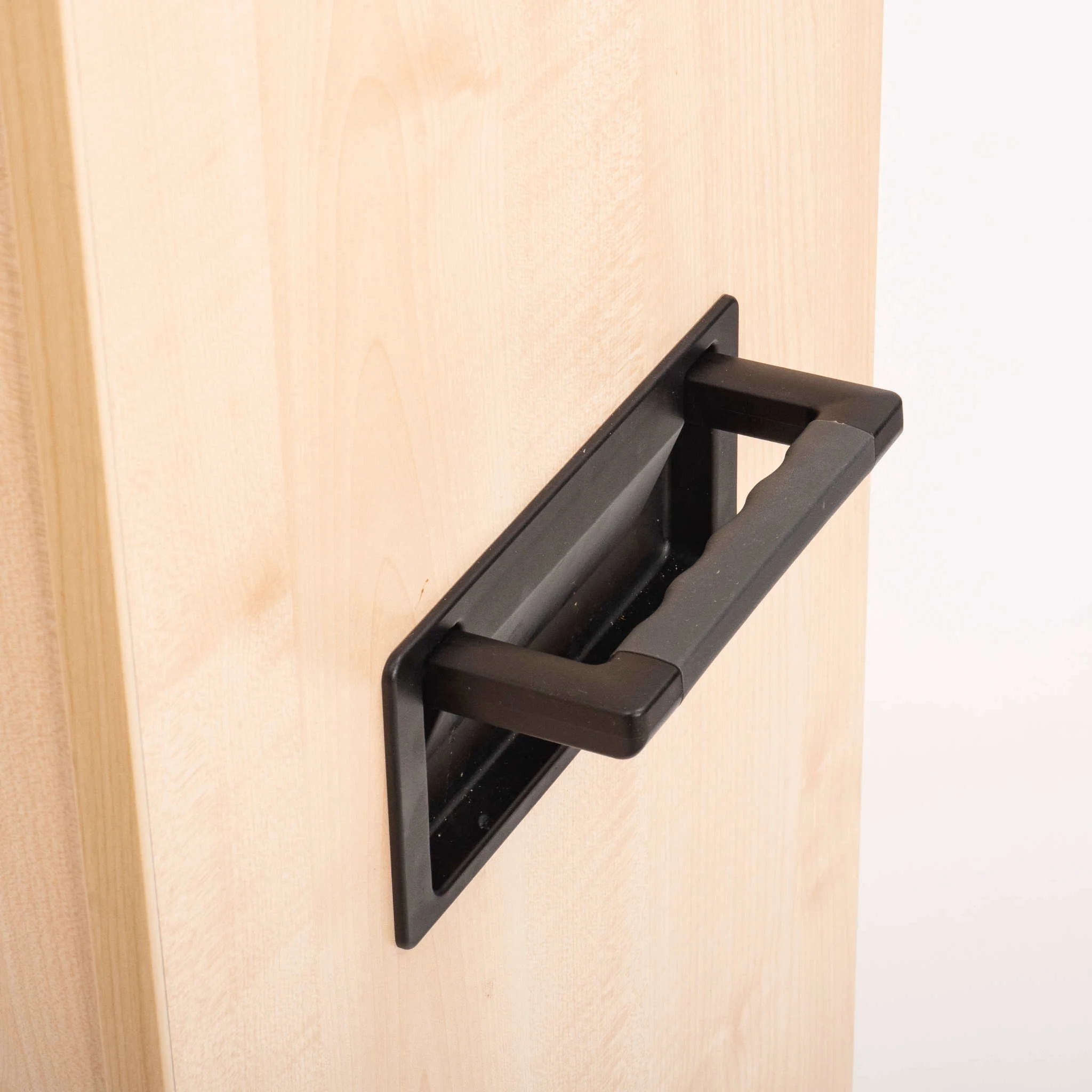 Türgriff, Türdrücker, Wandhalter, Holztür, schwarz