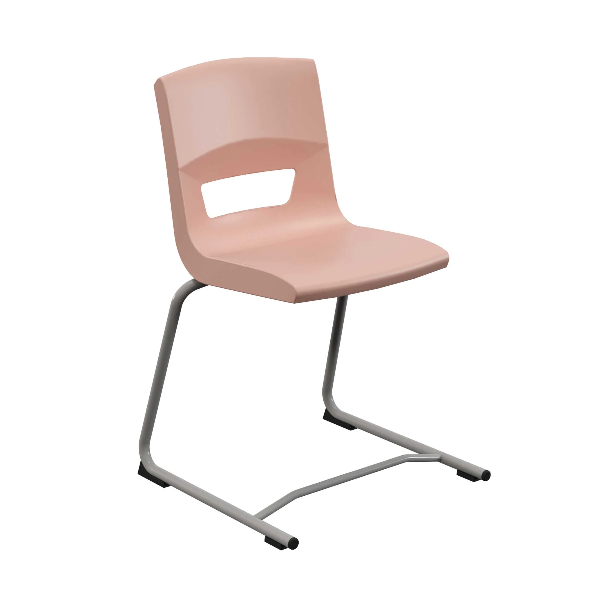 Stuhl, Schule/Schreibtischstuhl, Sitzgelegenheit, Rosa, Metallbeine