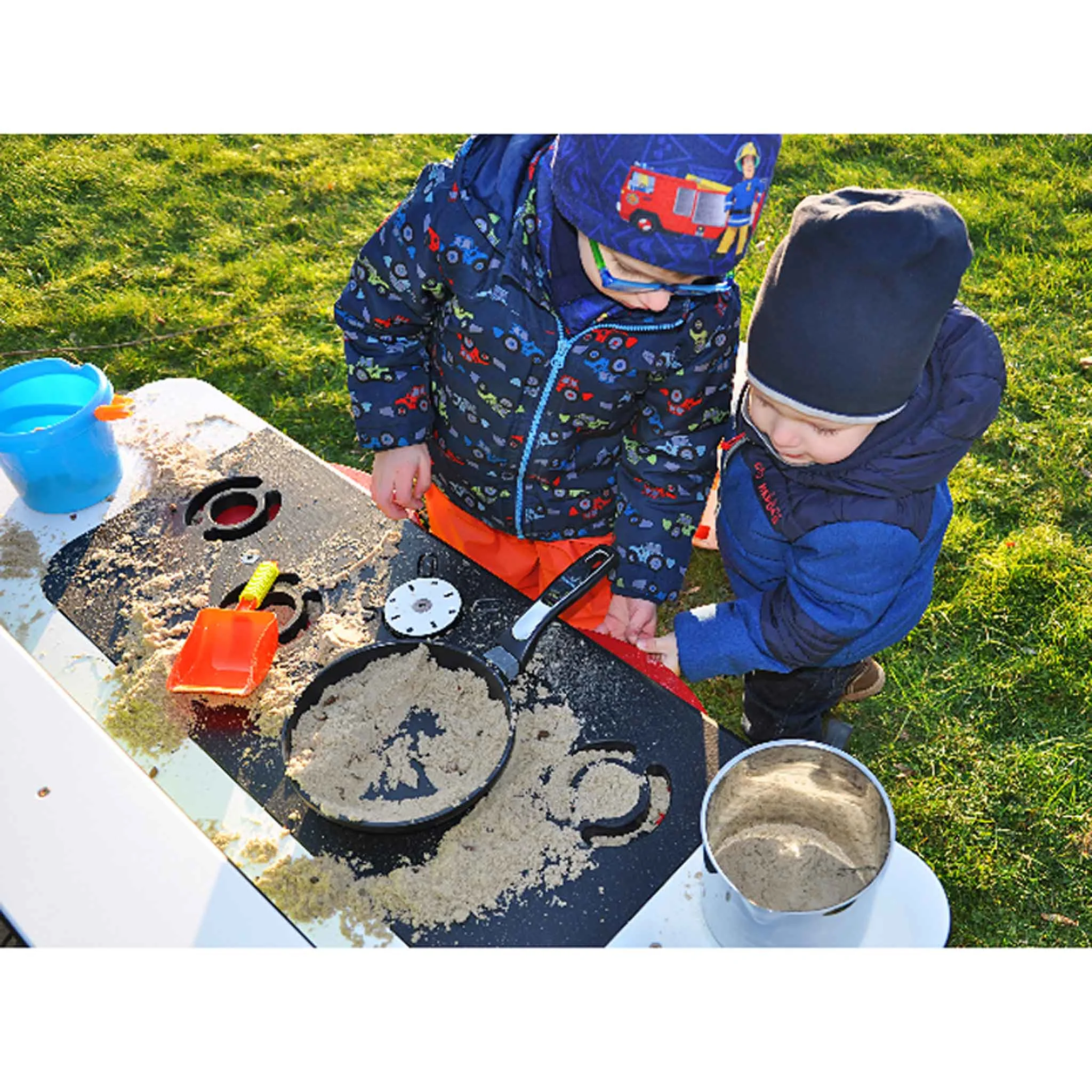 Kinderkochtopf, Sandkasten, Sandsieb, Spielküche, Outdoor-Spielset